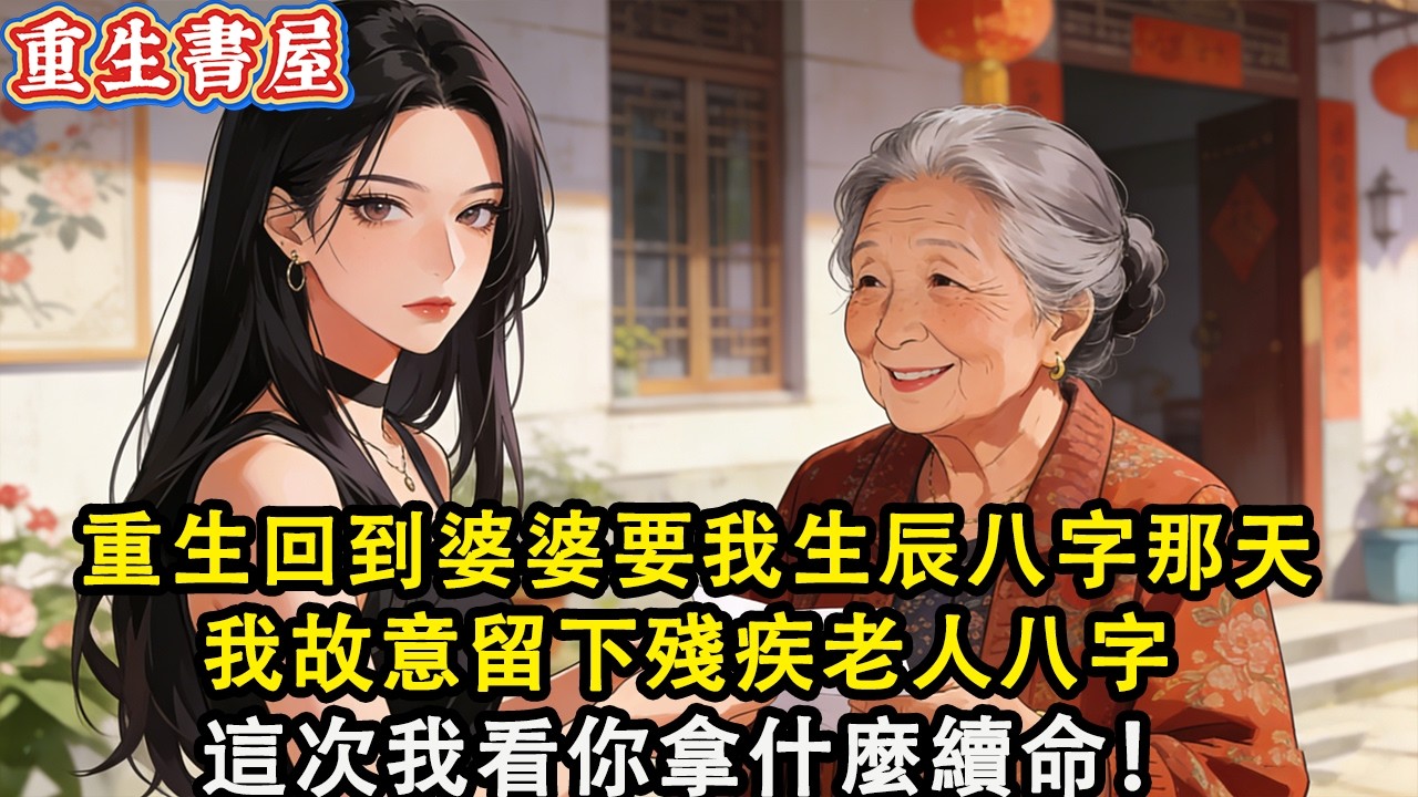 【重生爽文】重生回到婆婆要我生辰八字那天  我故意留下殘疾老人八字  這次我看你拿什麼續命！#小說 #重生 #爽文#動漫#故事
