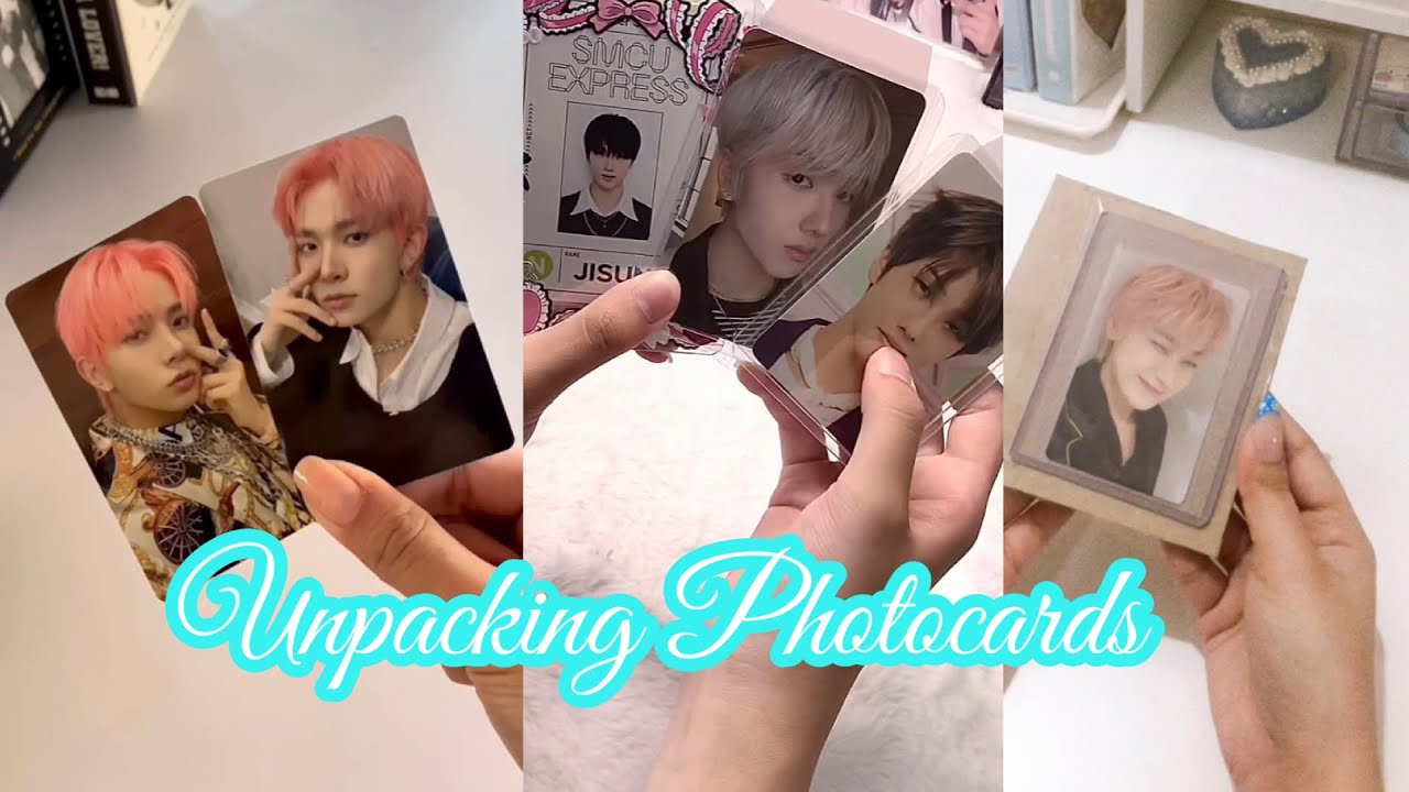 🤍🖤Unpacking Kpop Photocards #5[ ASMR ] ✨| tiktok compilation|