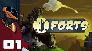 Let's Play Forts - Multiplayer Gameplay Part 1 - 3, 2, 1, Fire!