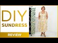 Sundress from italian batiste. Review of the finished garment- sundress with a half-circle skirt.
