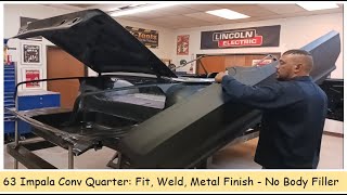 Turn Regular Quarter Panel into Convertible Quarter Panel  NO BODY FILLER  DIY Auto Resoration