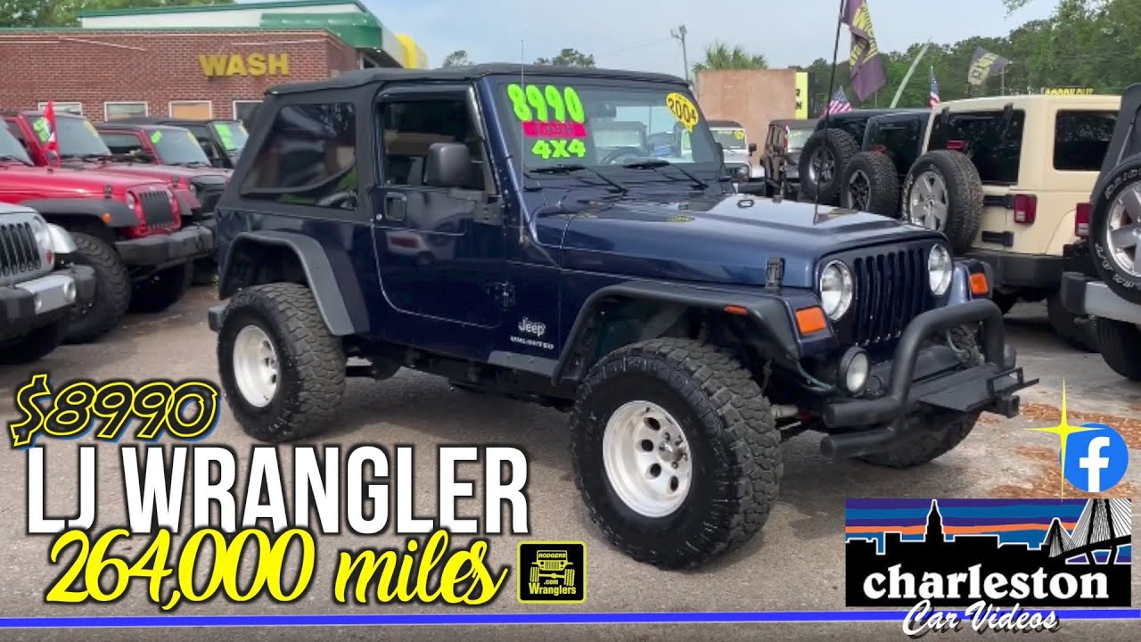 A 2004 Jeep Wrangler Unlimited LJ  w/264,000 MILES ( $8990 AT RODGERS  WRANGLERS ) For Sale Tour! - YouTube