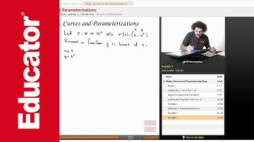 Multivariable Calculus: Maps, Curves & Parameterizations