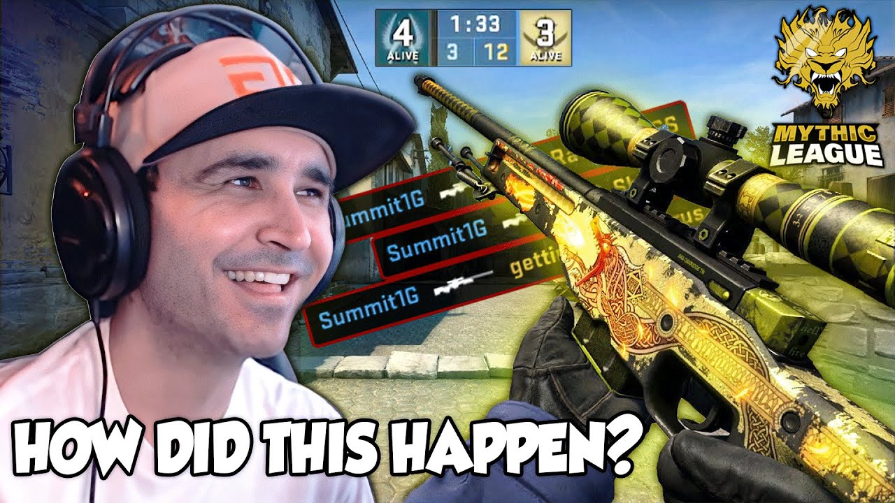 Summit1g's GREATEST comeback in Mythic Gold Division CS:GO! - YouTube
