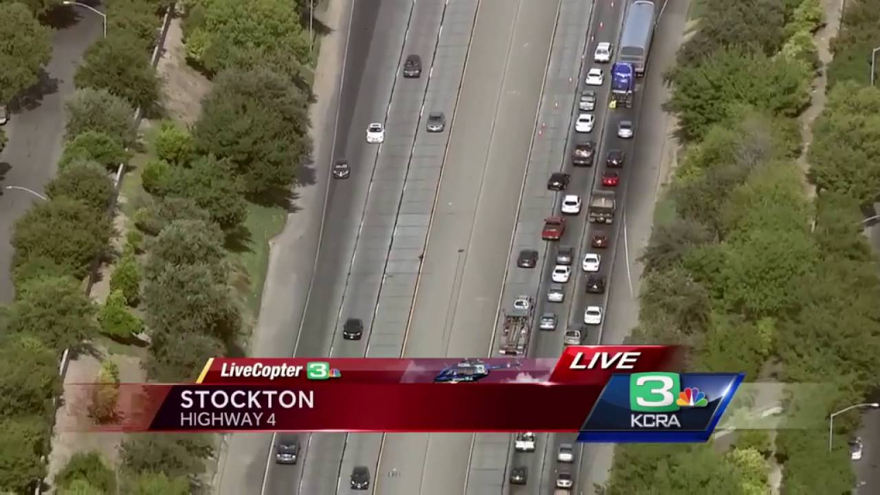 2 big rigs involved in deadly Stockton crash - YouTube