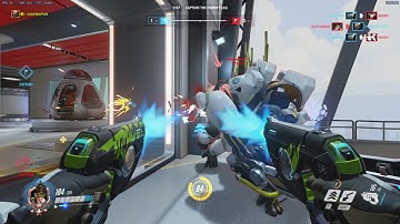 Overwatch CTF: Raptor goes 12 and 3 on Tracer w/ Score Board for damage done