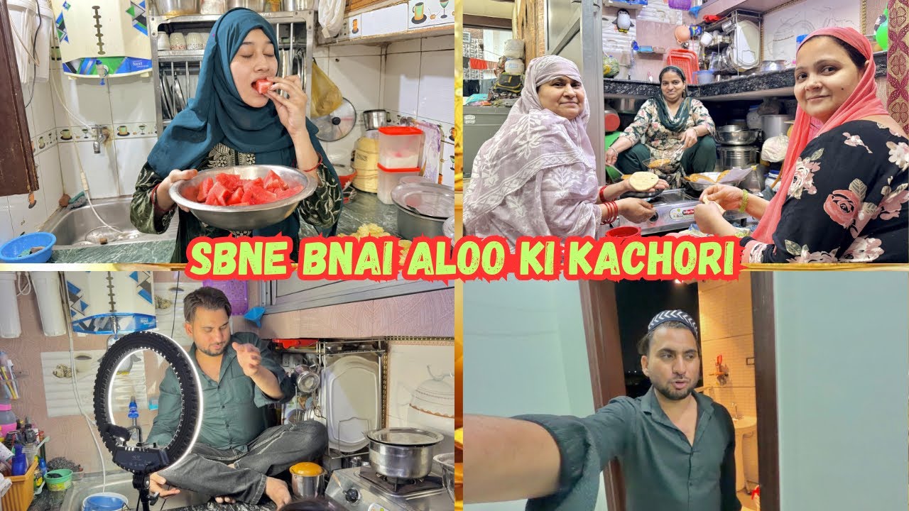 Adil Aaj Dit Par ta 😂 | Ghar Me Bani Aloo Ki Kachori 😋 | Ammi Gayi Billo Phupho Ke Ghar 