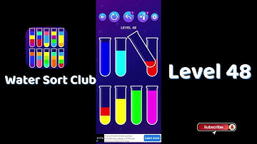 🎮 Water Sort Club Level 48 Walkthrough | Fun Liquid Sorting Game 💧 | SolutionGuruji