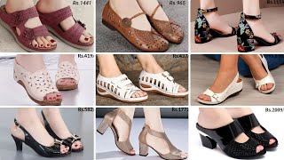 Top Class Superior Extra Soft Footwear Collection 2024 : Sandal Slip-on Pump Belly Shoes Slippers