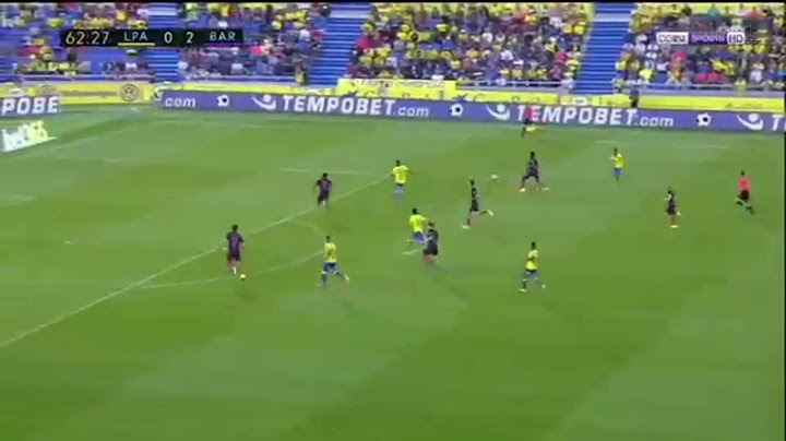 Las Palmas Vs FC Barcelona (1) - 2 ( Pedro Bigas ) 63'