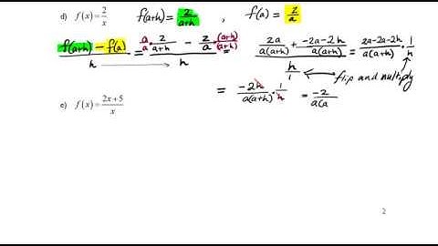 Function Intro Part 3 Difference Quotient Continued
