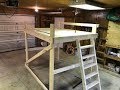 Loft Bed Build DIY, 120 Dollars, Queen Size