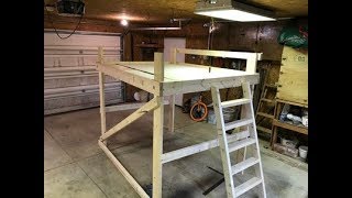 Loft Bed Build DIY, 120 Dollars, Queen Size