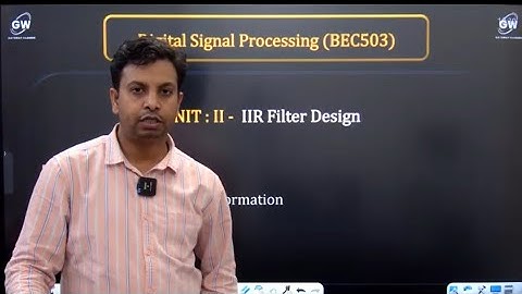 [BEC503 Digital Signal Processing][DSP UNIT-2]DSP U-2 Lec-2 