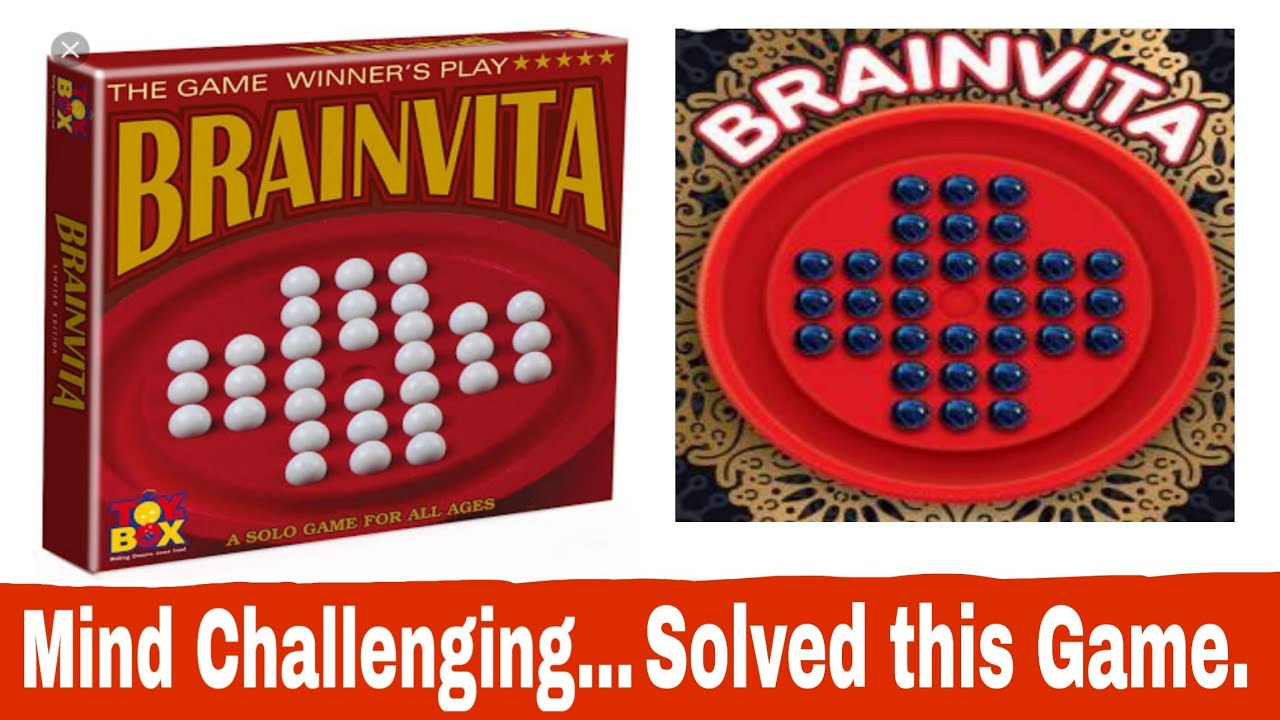 Brainvita...!! How to get one marble. Step By Step Solve this Game