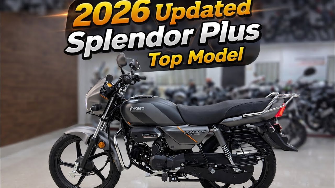 New Updated 2026 Hero Splendor Plus XTEC2.0 Matt Grey All Features & Onroad Price🔥
