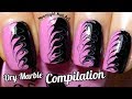 Easy Nail Ideas - Drag Dry Marble Special Compilation