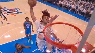Stephon Castle CRAZY POSTER DUNK on Hartenstein in Game 2 😱