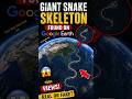 OMG! Giant Snake Skeleton Found on Google Earth #shots #trending #map #viral #googleearth