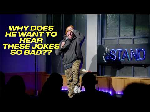 Why does this guy want to hear racist and sexist jokes SO BAD?