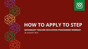 STEP 2025 Open Day Webinar: How to apply to STEP