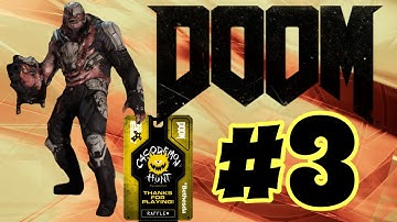 Yellow Key Card! (DOOM 2016 Ultra-Violence Walkthrough NO CROSSHAIRS)  Let