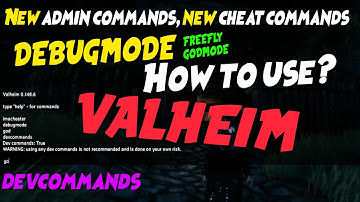 New admin commands, new cheat commands | updated | VALHEIM