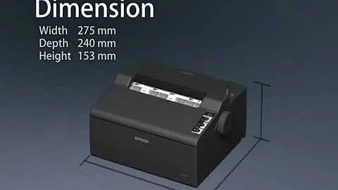 Epson LQ-50 - ultra compact impact printer for retail, hospitality, logistic, street sales.