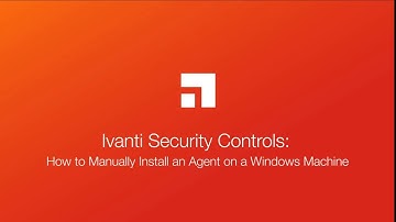 Security Controls: How to Manually Install an Agent on a Windows Machine