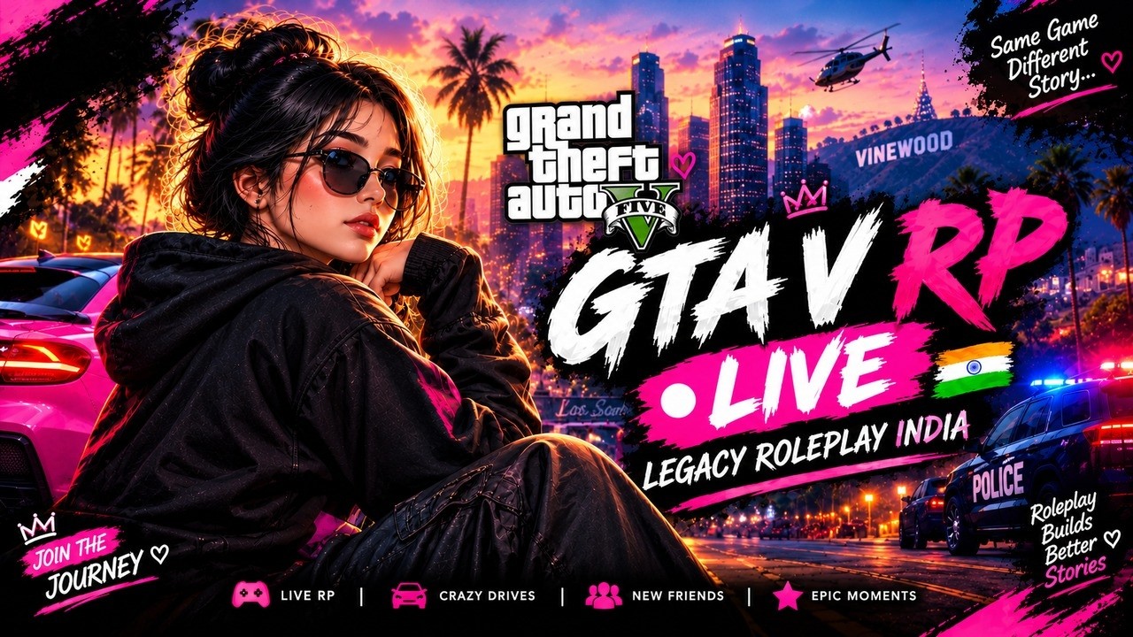 🔴 GTA 5 RP LIVE 🇮🇳 | LEGACY ROLEPLAY INDIA - YouTube