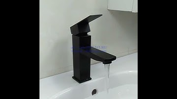Vòi lavabo nóng lạnh Inox 304, dáng vuông, SP2019070 - canadi hardware