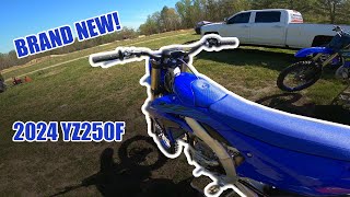 First Ride on BRAND NEW 2024 YZ250F!