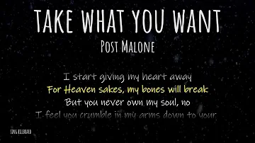 Take What You Want - Post Malone (Feat. Ozzy Osbourne & Travis Scott) (Lyrics)