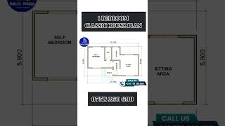 1 BEDROOM CLASSIC HOUSE PLAN