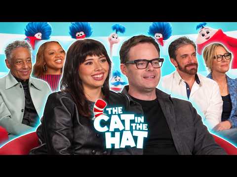 Bill Hader, Xochitl Gomez & The Cast of The Cat in the Hat Talk Bringing This Movie To Life