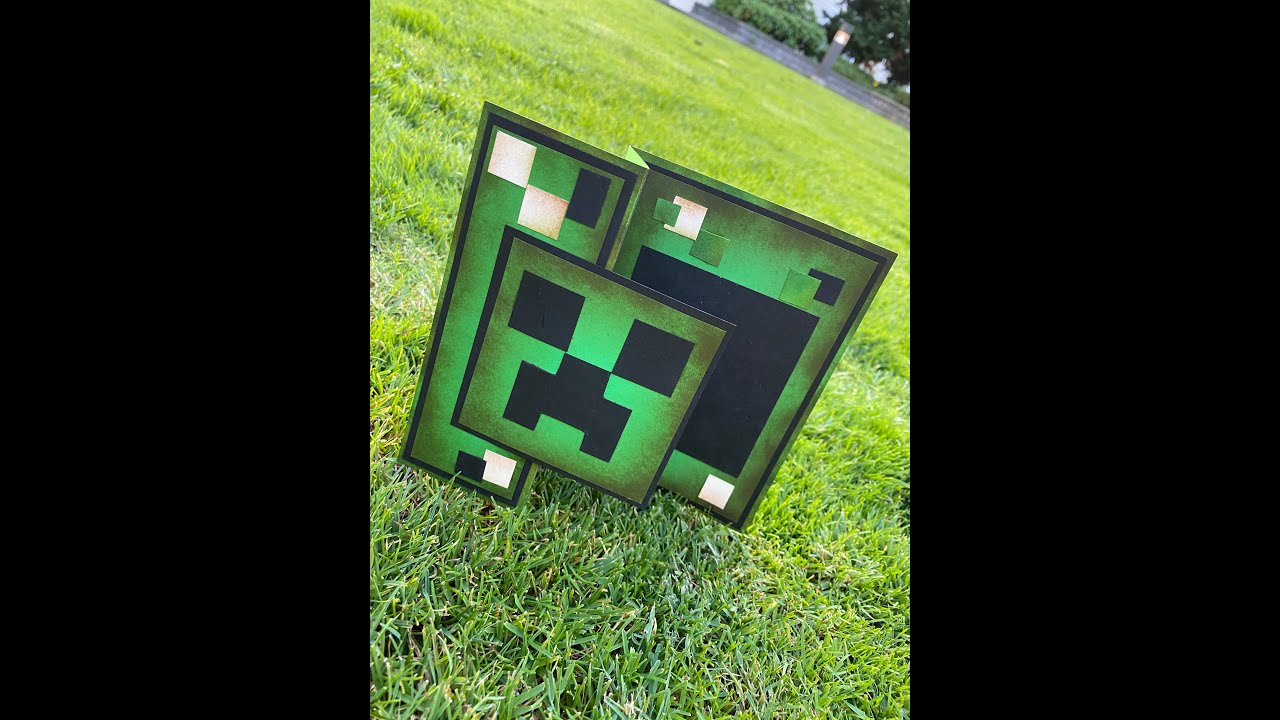 Minecraft Inspired Birthday Card