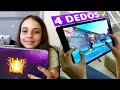 👽 Cómo JUGAR Free Fire a 4 DEDOS: 💥 Custom HUD 4 dedos + Highlights GRAN MAESTRO (👧🏻  11 AÑOS)