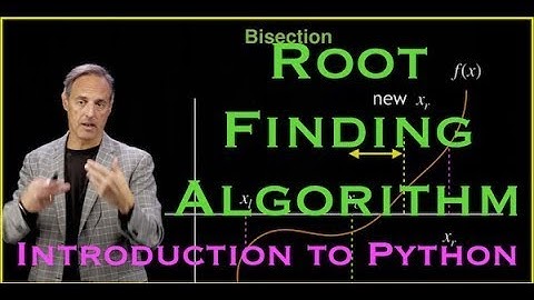 Introduction to Python:  Root Finding Algorithm