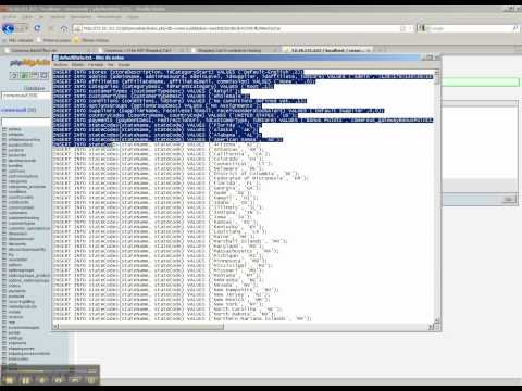 How to configure Comersus Cart with mySQL Database