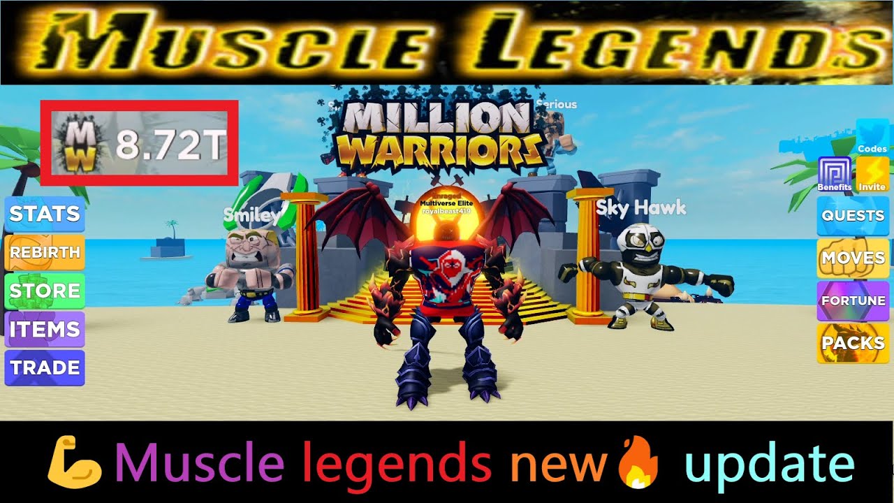 💪Muscle Legends 🔥 LATEST UPDATE ⚡QUESTS! 