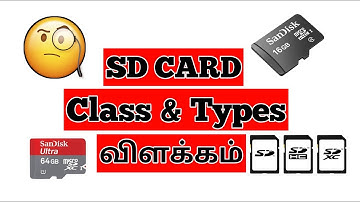 sd card types and class explain in tamil | memory card | techy 4 tamil