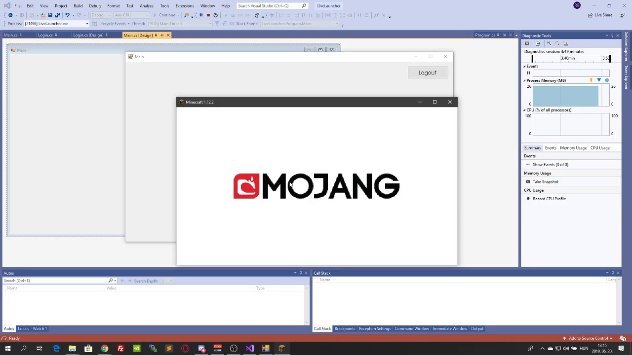 Minecraft Launcher Bejelntkeztetéssel Visual Studio-ban[c# nyelven ...