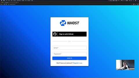 React App with a realtime GraphQL API and authentication - Nhost Quick Start