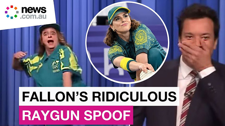 Jimmy Fallon playfully mocks viral Australian breaking sensation Raygun