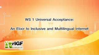 Xgenplus presentation  at APrIGF 2017 workshop in bangkok on Universal Acceptance