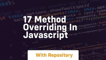 17 method overriding in javascript