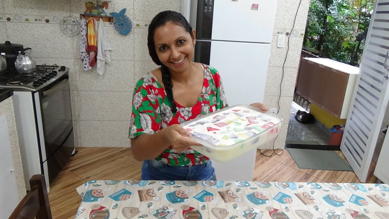 Gelatina com caldinha de leite de coco+ Calor de 40 graus