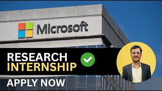 Celebrity Microsoft Research Internship 2026 | Apply Now (Graduate, Master, PhD) | highly Stipend internship  Profile