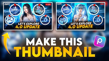 BGMI & PUBG New 4.0 Update Thumbnail Tutorial 🔥