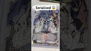 Pulling the serialized Omnimon from Digimon Card Game World Convergence [BT-21] Booster Box
